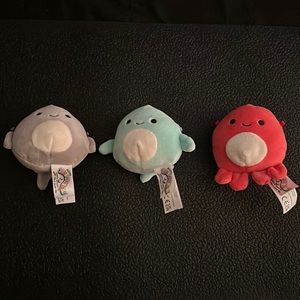 Squishmallow Kellytoy 3 Pack Squeak Toys